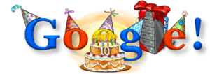 Google 10th birthday 2008